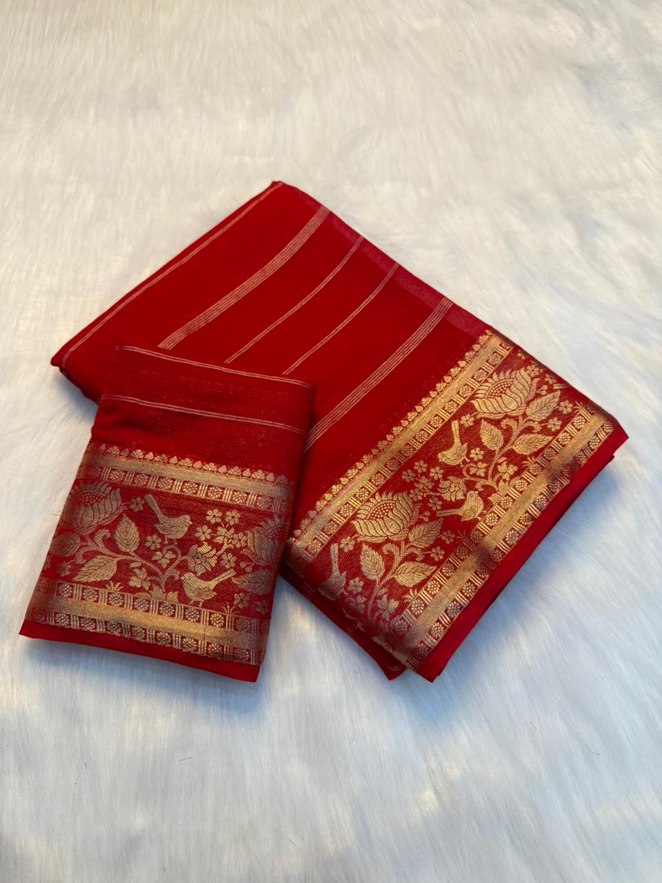 Graceful Function Wear Pure Viscose Jacquard Weaving Work Fancy Designer Saree