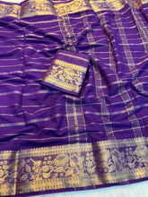 Load image into Gallery viewer, Graceful Function Wear Pure Viscose Jacquard Weaving Work Fancy Designer Saree
