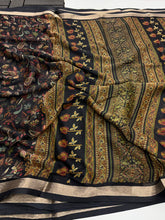 Load image into Gallery viewer, Marvellous Party Wear Pure Chiffon Organza Silk Zari Border Designer Saree With Blouse
