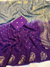 Load image into Gallery viewer, Glossy Festive Wear Pure Soft Dola Silk Jacquard Border Fancy Designer Saree With Contrast Blouse Piece
