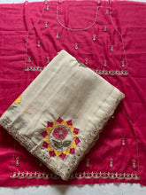 Load image into Gallery viewer, Charming Wedding Wear Georgette Embroidery n Mirror Work Fancy Designer Saree With Contrast Blouse
