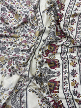 Load image into Gallery viewer, Imaginative Festive Wear Pure Soft Kashmiri Cotton Silk Designer Printed n Rich Pallu Saree With Blouse Piece
