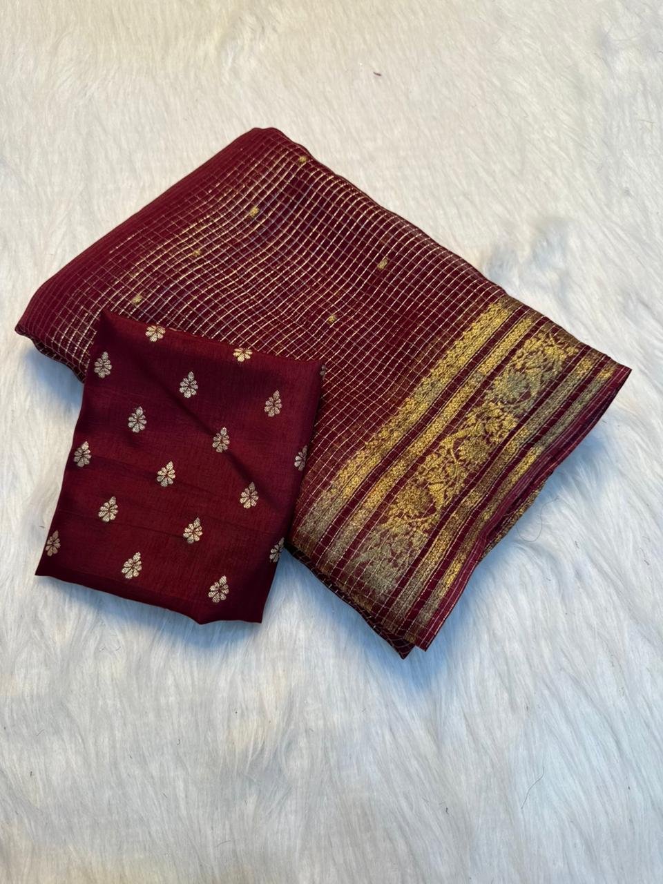 Gratifying Party Wear Viscose Georgette Jacquard Weaving Work Rich Pallu Fancy Designer Saree