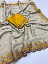 Load image into Gallery viewer, Elegant Party Wear Pure Soft Rangoli Silk Embroidery n Sequence Work Fancy Designer Saree With Blissful Blouse
