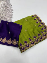 Load image into Gallery viewer, Elegant Party Wear Pure Soft Rangoli Silk Embroidery n Sequence Work Fancy Designer Saree With Blissful Blouse
