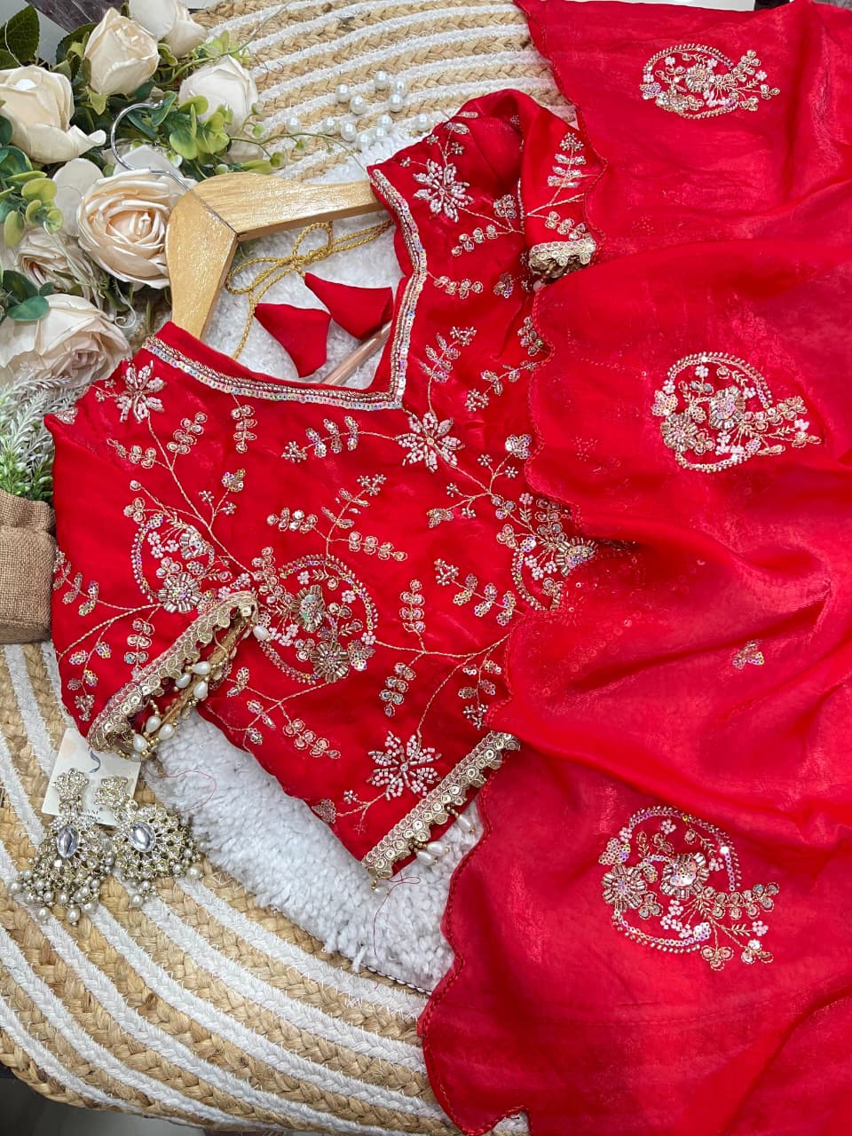 Charismatic Wedding Wear Silk Heavy Embroidery Beads Work Fancy Designer Saree With Stitched Blouse