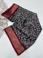 Load image into Gallery viewer, Artistic Party Wear Soft Dola Silk Mangalkari Zari Border Fancy Designer Saree With Blouse Piece
