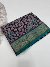 Load image into Gallery viewer, Artistic Party Wear Soft Dola Silk Mangalkari Zari Border Fancy Designer Saree With Blouse Piece
