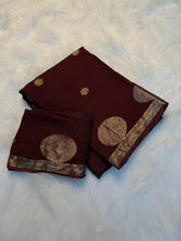 Load image into Gallery viewer, Adorning Function Wear Pure Soft Viscose Silk Jacquard Design n Satin Border Fancy Designer Saree
