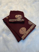 Load image into Gallery viewer, Adorning Function Wear Pure Soft Viscose Silk Jacquard Design n Satin Border Fancy Designer Saree
