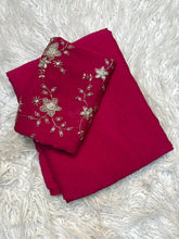 Load image into Gallery viewer, Stunning Party Wear Rangoli Crush Silk Fancy Designer Saree With Heavy Beeds Work Blouse
