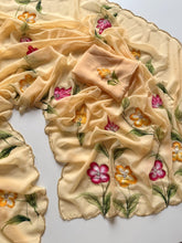 Load image into Gallery viewer, Glorious Party Wear Soft Georgette Handbrush With Handwork Fancy Designer Saree With Blouse Piece
