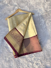 Load image into Gallery viewer, Redolent Function Wear Banarasi Tissue Silk Jacquard Zari Weaving Work Rich Pallu Fancy Designer Saree With Blouse Piece
