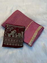 Load image into Gallery viewer, Charming Festive Wear Pure Viscose Georgette Handwork Fancy Designer Saree With Elegant Blouse Piece
