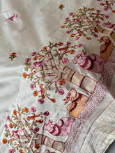 Load image into Gallery viewer, Stunning Party Wear Tussar Silk Heavy Embroidery Work Fancy Designer Saree With Blouse Piece
