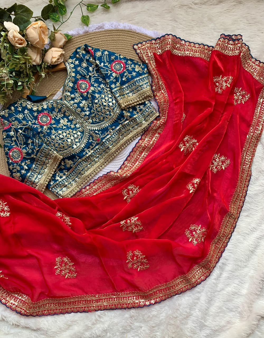Groovy Party Wear Soft Satin Silk Embroidery n Sequence Work Fancy Designer Saree With Stitched Blouse Piece