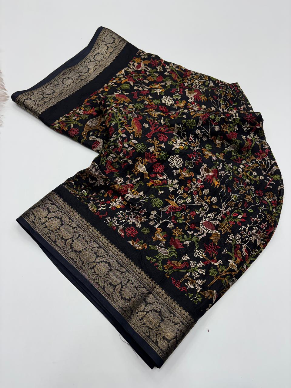 Adorable Festive Wear Pure Soft Silk Jacquard Border Rich Pallu Fancy Designer Saree For Women