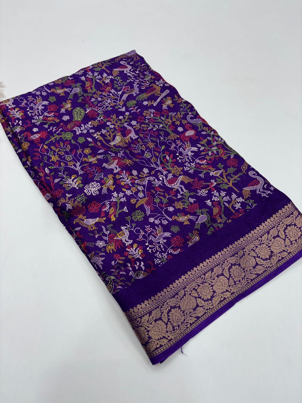 Adorable Festive Wear Pure Soft Silk Jacquard Border Rich Pallu Fancy Designer Saree For Women