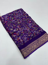 Load image into Gallery viewer, Adorable Festive Wear Pure Soft Silk Jacquard Border Rich Pallu Fancy Designer Saree For Women
