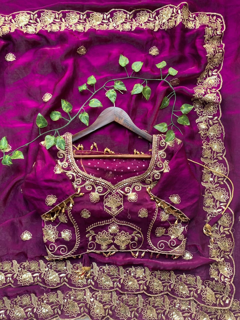 Splendorous Wedding  Wear Silk Heavy Embroidery n Sequence Work Fancy Designer Saree With Stitched Blouse