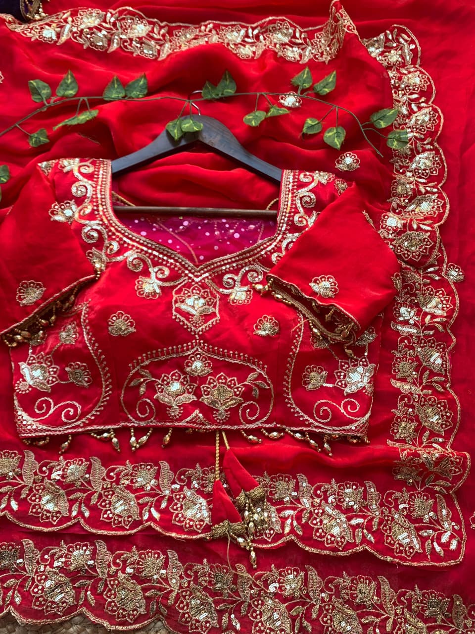 Splendorous Wedding  Wear Silk Heavy Embroidery n Sequence Work Fancy Designer Saree With Stitched Blouse