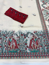 Load image into Gallery viewer, Fantabulous Festive Wear Soft Linen Printed Rich Pallu Work Fancy Designer Saree With Blissful Blouse Piece
