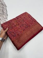 Load image into Gallery viewer, Graceful Festive Wear Pure Soft Silk Print With Jacquard Border Fancy Designer Saree For Women
