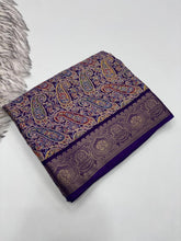 Load image into Gallery viewer, Graceful Festive Wear Pure Soft Silk Print With Jacquard Border Fancy Designer Saree For Women
