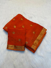 Load image into Gallery viewer, Incredible Festive Wear Pure Viscose Silk Jacquard Border Saree With Matching Blouse Piece
