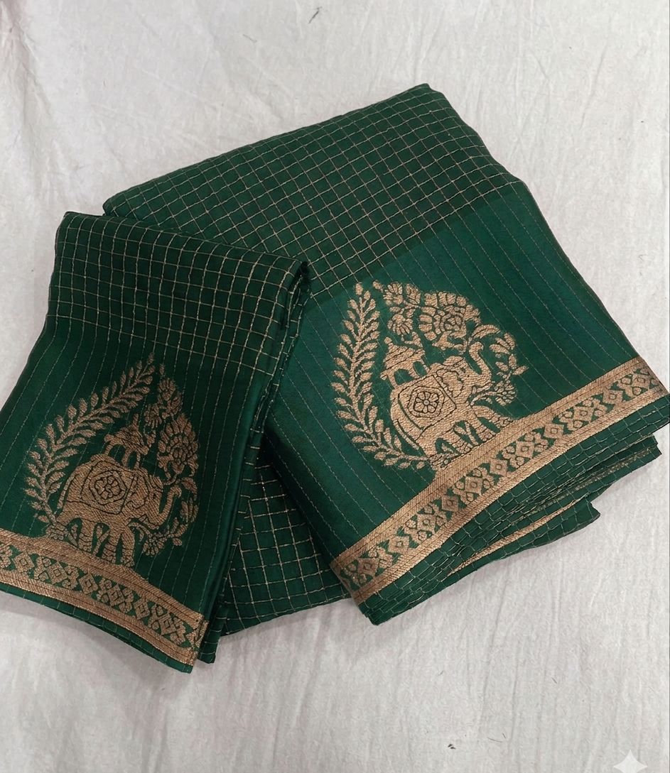 Traditional Function Wear Viscose Tissue Silk Zari Weaving Work Fancy Designer Saree With Matching Blouse