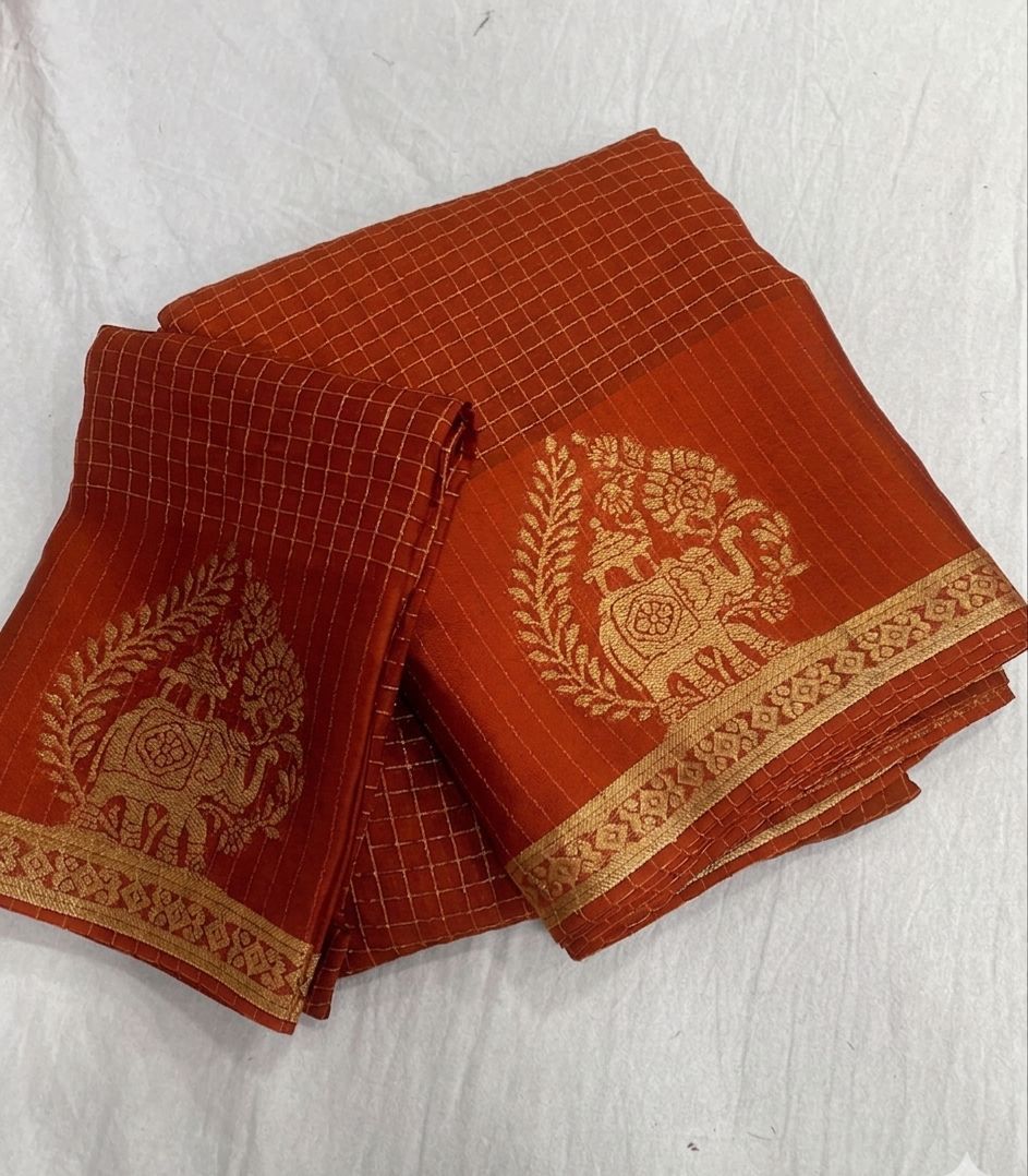 Traditional Function Wear Viscose Tissue Silk Zari Weaving Work Fancy Designer Saree With Matching Blouse