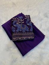 Load image into Gallery viewer, Attractive Function Wear Rangoli Silk Sequence n Beads Work Saree With Blissful Blouse Piece

