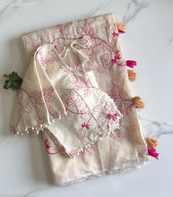 Load image into Gallery viewer, Latest  Function Wear Chanderi Cotton Embroidery n Tussels Work Fancy Designer Festive Wear Saree With Stitched Blouse
