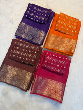 Load image into Gallery viewer, Opulent Festive Wear Viscose Jacquard Weaving Work Fancy Designer Saree With Blouse Piece
