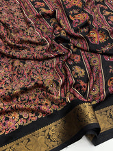 Load image into Gallery viewer, Delightful Festive Wear Pure Soft Silk Jacquard Border Mirror Work Fancy Designer Saree With Blouse Piece
