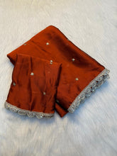 Load image into Gallery viewer, Effervescent Party Wear Pure Soft Rangoli Silk Sequence Work Border Fancy Designer Saree
