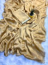 Load image into Gallery viewer, Effervescent Party Wear Pure Soft Rangoli Silk Sequence Work Border Fancy Designer Saree
