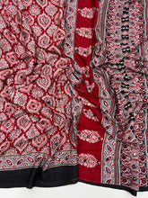 Load image into Gallery viewer, Traditional Festive Wear Satin Silk Print Rich Pallu n Mirror Work Fancy Desinger Saree For Women
