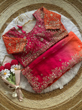 Load image into Gallery viewer, Exuberant Function Wear Soft Silk Heavy Embroidery n Aarco Work Designer Saree With Stitched Blouse
