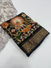 Load image into Gallery viewer, Mellifluous Function Wear Silk Printed n Mirror Work Jacquard Border Fancy Designer Saree
