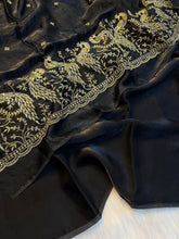 Load image into Gallery viewer, Regal Party Wear Silk Beads Hand Work Saree With Matching Blouse Piece
