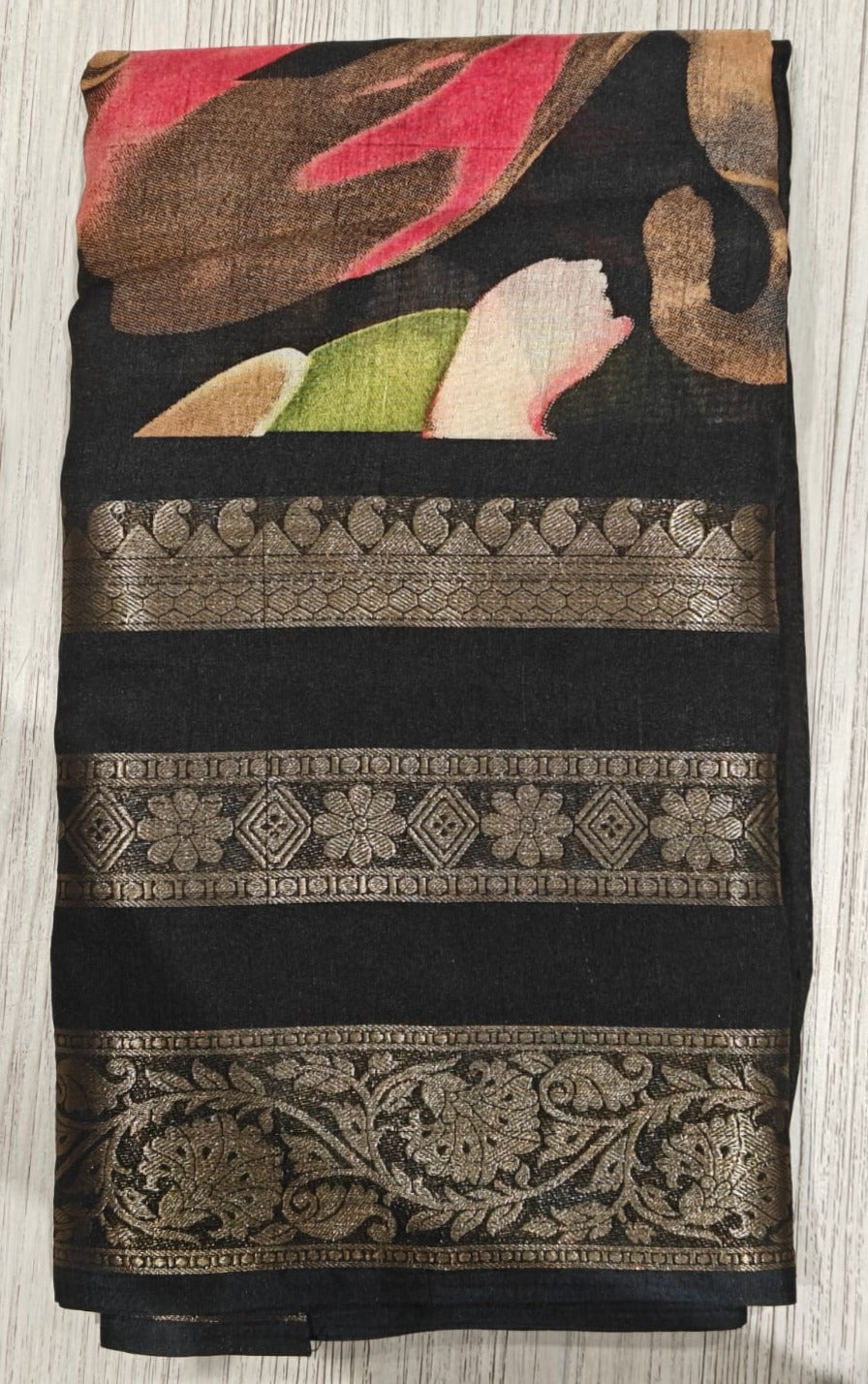 New Function Wear Dolla Silk Jacquard Zari Weaving Work Saree