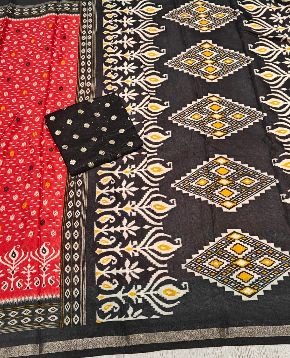Divine Party Wear Dola Silk Print Designer Saree