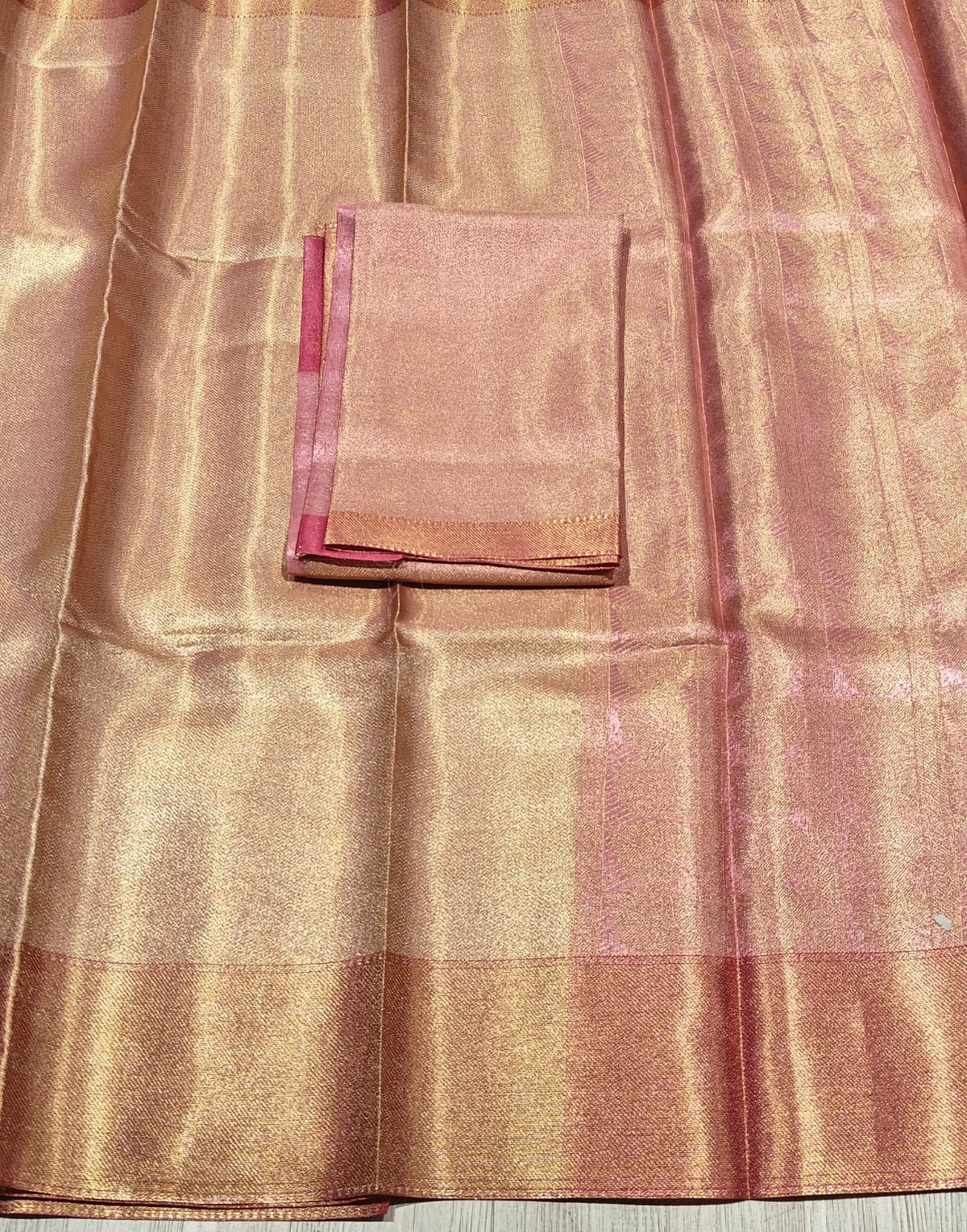 New Party Wear Kanjivaram Silk Jacquard Border Saree With Blouse Piece