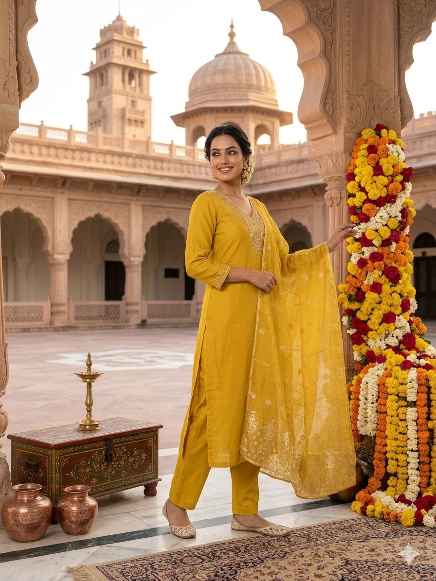 New Wedding Wear Roman Silk Embroidery n Sequence Work Designer Straight Kurta With Trouser Dupatta Set