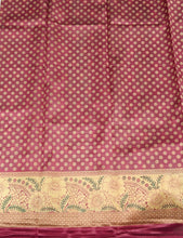 Load image into Gallery viewer, Festive Wear Banarasi Silk Jacquard Border Saree With Blouse Piece
