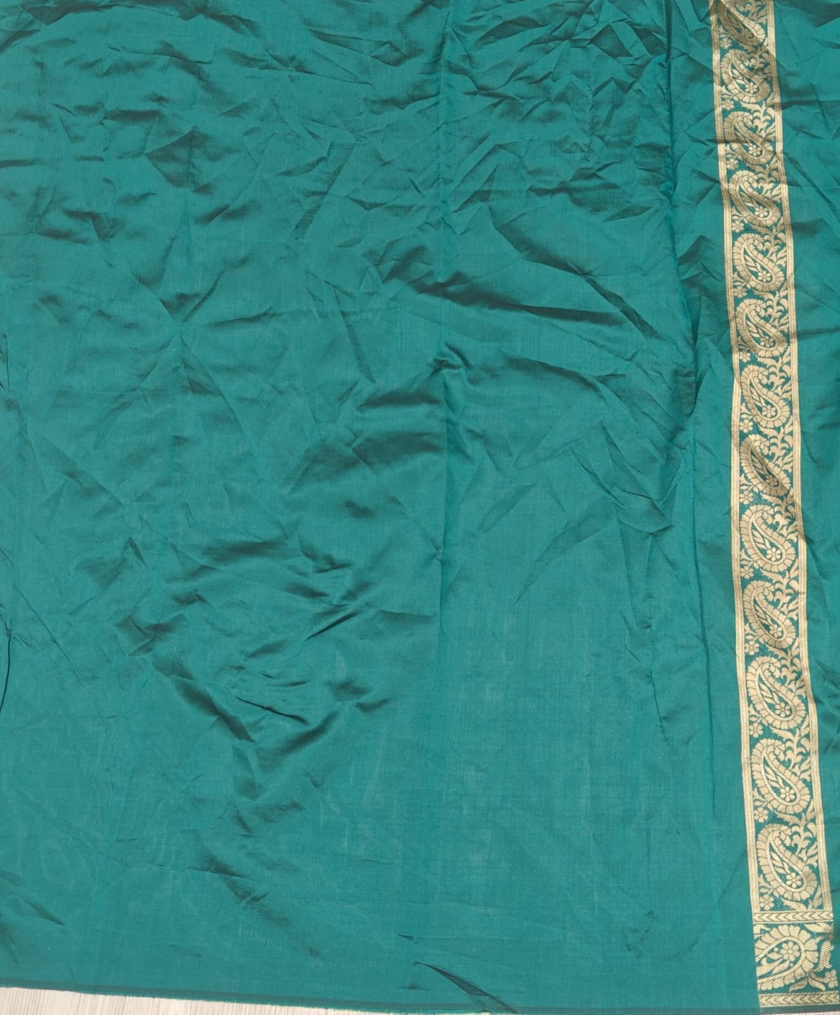 Festive Wear Banarasi Silk Jacquard Border Saree With Blouse Piece