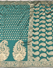 Load image into Gallery viewer, Festive Wear Banarasi Silk Jacquard Border Saree With Blouse Piece
