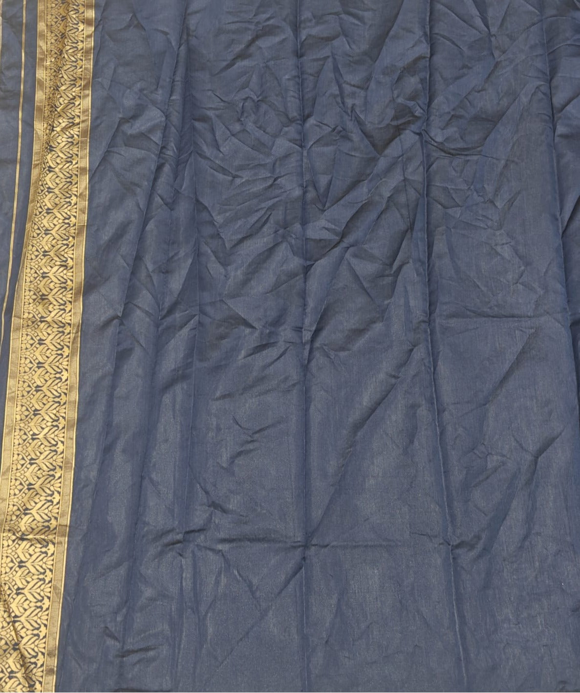 New Party Wear Banarasi  Silk Jacquard Border Saree With Blouse Piece
