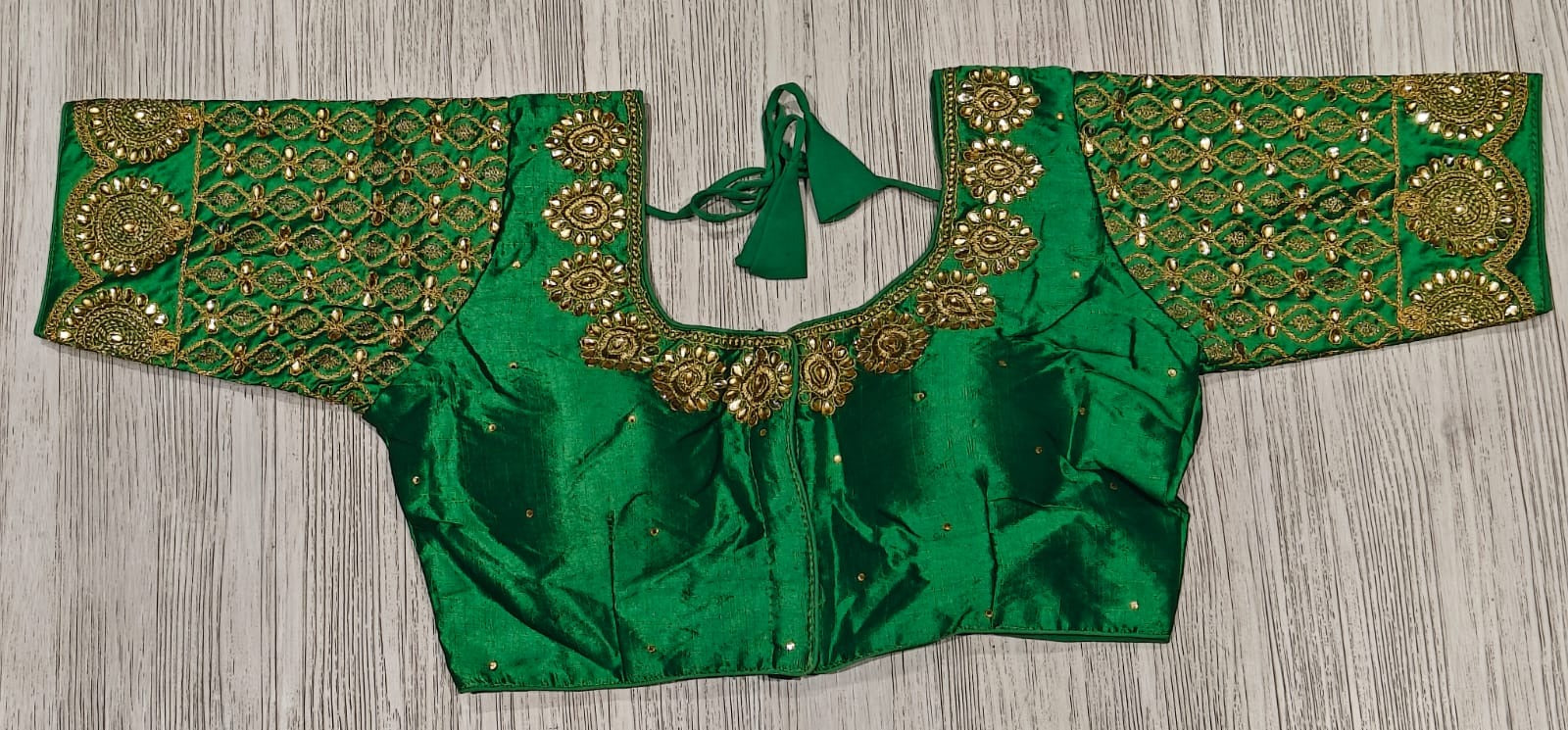New Festive Wear Silk Embroidery Work With Designer Readymade Blouse for Women
